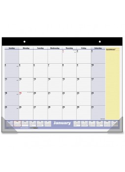 Julian - Monthly - 1.1 Year - January 2016 till January 2017 - 1 Month Single Page Layout - 22" x 17" - Blue, Yellow - Vinyl - aagsk70000